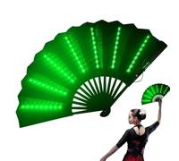 Generico Portable Fan - LED Handheld Fan With Light | Battery Powered Folding Mini Cooling Fans | Low Voltage Quiet Travel Fans For Outdoor Photography, Festivals, Summer Heat, Travel