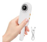 Generico Portable Fan - Rechargeable LED Display Handheld Cooling Fan