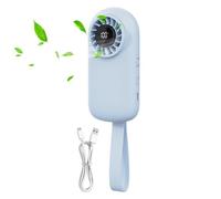 Generico Portable Fan - Rechargeable LED Display Handheld Cooling Fan
