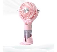 Generico Portable Fan with Mist - 100 Speeds USB Rechargeable Quiet Mini