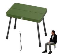 Generico Portable Folding Chair, Outdoor Lightweight Seat, Aluminum Alloy Stool, Compact Small Bench, 11.42x7.87x9.84 inches, Ideal for Travel, Fishing, Beach, Picnic, Games, Classroom