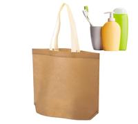 Generico Portable Grocery Tote, Lightweight Shopping Bag, Carry Sack with Zipper, Extra Large Non Woven Holder, Kitchen Organizer with Multiple Uses, Reusable Pack for Picnic and Conference