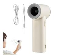 Generico Portable Handheld Fan, 3000?mAh Rechargeable Fan, 2.24x1.65 inches, 5?Speed Lightweight Fans with Lanyard, Compact Cooling Device, for Car, Camping, Travel, Outdoor & Beach Use