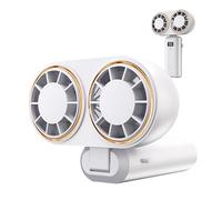 Generico Portable Handheld Fan, Personal Cooling Device, 6.37in Rechargeable Head Blower, 5-Speed Digital Display, Compact Air Circulator for Camping, Gym, School, Hiking, Festival