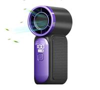 Generico Portable Handheld Fan, Personal Pocket Blower, 100-Speed Wind Device with Digital Display, Compact Rechargeable Design for Girls, Women, Boys, Concerts, Travel, and Outdoor Use