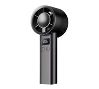 Generico Portable Handheld Fan Rechargeable Quiet LED Display 120-Speed | Small Handheld Fan Rechargeable for Summer Outdoor Hiking Travel Picnic Vacation Home Bedroom Office Women Men Kids