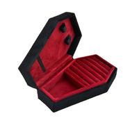 Generico Portable Jewelry Tray Storage Box, Coffin Jewelry Travel Case, Gothic Wedding Jewelry Case, Gothic Jewelry Organizer, Jewelry Storage Box for Travel, Coffin Jewelry Organizer for Decoration