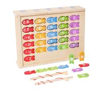 Generico Portable Kids Fishing Game, Alphabet Fishing Toy, Color Sorting Puzzle, Interactive Learning Activity, Fine Motor Skills Development, Educational
