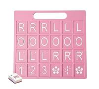 Generico Portable Mahjong Training Tool, Single Player Recognition Board for Strategy with Ease, Durable Construction with Organized Slots, Gift for Birthday Camping Festival Home 8.5inch
