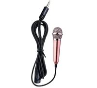 Generico Portable Mini Microphone, Compact Vlogging Audio Device, 2.28x0.71x0.39in Recording Mics with Aluminum Alloy, Clear Sound Microphone, with Sleek Style, Audio Accessory for Streaming