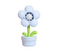 Generico Portable Mini - USB Rechargeable 3 Speed Flower Pot Shape Handheld, LED Night Light Cooling Device, Compact Quiet Design | Kids Students Bedroom Car Beach Outdoor Kitchen Dorm Classroom