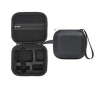 Generico Portable PU Storage Box Suitable for DJI Osmo ACTION 6 Carrying Case with Integrated Liner Structure Travel Organizer Bag (Black)