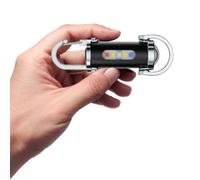 Generico Portable Rechargeable Bright Keychain Flashlight with Strong Light, 1200LM Super Bright Mini Keychain Flashlight Waterproof 8 Lights Modes for Camping Hiking (2PACK)