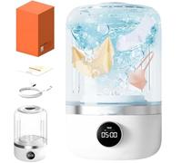 Generico Portable Rechargeable Mini Washing Machine for Underwear,Waterproof Wireless Compact Clothes Washing Machines,LED Digital Display Travel Laundry Cup for Home,Dorm,Camping,Bra,Socks