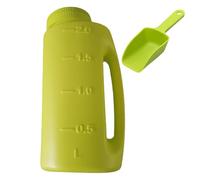 Generico Portable Salt Spreader - 2L Ice Melt Dispenser, Rock Salt Shaker Scoop Handle | Adjustable Opening Snow Deicer Device, Durable Construction, Ergonomic Grip Design, Multipurpose Winter