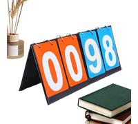 Generico Portable Scoreboard - Marcatore Punti Baseball Portatile | Contatore Partite 4 Cifre Multifunzione per Eventi Sportivi Tornei Scolastici Tennis Tavolo e Pallacanestro