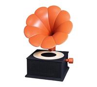 Generico Portable Speakers, Wireless Gramophone Player, Stereo Music Device, Retro-Inspired Design, Three LED Light Modes, Bedroom, Kitchen, Outdoor, Men, and Women Use