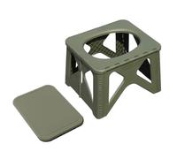Generico Portable Toilet Seat, Folding Stool Camping Patty Adults, 14.57 Inches Sturdy Build & Multipurpose, Compact Design with Bench for Road Trip, Hiking, Backpacking, Beach, and Fishing