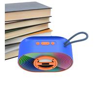 Generico Portable Wireless Speaker, Outdoor Speaker with Stereo Sound, Colorful Ambient Led Lighting for Camping Travel Home Decor, Compact Abs Body 5.91 X 2.2 X 3.86 Inches