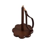 Generico Portable Wrist Yarn Holder, Wooden Yarn Organizer Stand, 7.68x5.12 Inches Wrist Dispenser Lightweight & Comfortable Design Adjustable Fit for Crocheting Knitting Natural Wood