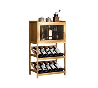Generico Portabottiglie Da Pavimento Autoportante, Mobile Bar For Liquori E Bicchieri, Espositore For Vino Impilabile, For Sala Pranzo Del Di Casa(52x32x90cm)