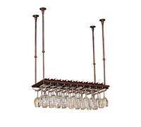 Generico Portabottiglie da soffitto per Sala da Pranzo Moderna | Portabottiglie e portabicchieri | Portabicchieri da Appendere | Scaffale da Parete Vintage Loft | da Parete per l'arredament