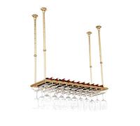 Generico Portabottiglie da soffitto per Sala da Pranzo Moderna | Portabottiglie e portabicchieri | Portabicchieri da Appendere | Scaffale da Parete Vintage Loft | da Parete per l'arredament