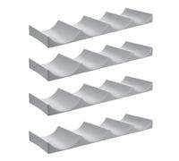 Generico Portabottiglie in Plastica Stile Europeo 4 Pezzi, Portabottiglie da Banco per Vino Rosso, Espositore per Bottiglie Stabile e Liscio, per Conservazione e Esposizione in Casa