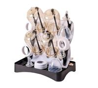 Generico Portabottiglie Per Bambini - Organizer Verticale Pieghevole Da 16 Supporti | Stendino Per Bottiglie Con Ganci Per Il Bancone Del Del Lavello Della Casa 'asilo Da Viaggio