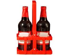 Generico Portabottiglie Portatile, Cestino Per Birra Pieghevole Portatile, Cestino Pieghevole | Portatore Di 2 Bottiglie Di Whisky E Supporto Per Lattine E Consegna Di Vino Al