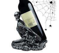 Generico Portabottiglie,Supporto Vino Decorativo Teschio Halloween | Supporto Organizzatore in Resina, Decorazione per la Casa per Feste di Halloween per Soggiorno e Camera da Letto