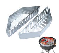 Generico Portacarbone per Griglia | Set 2 Pezzi Organizzatore Resistente al Calore | Cestello per Carbonella da Barbecue | per Giardino BBQ Barbecue Esterno Campeggio Pranzo all'Aperto Cucina