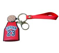 Generico Portachiavi bulls compatibile NBA maglia jordan giocatore basket con laccio sport gadget accessorio zaino idea regalo uomo donna bambino