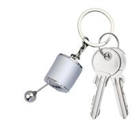 Generico Portachiavi con cambio a - Portachiavi con cambio in metallo da 10 cm, a sei velocità, leve del in movimento | Modello di parte auto in lega di zinco per gli appassionati di