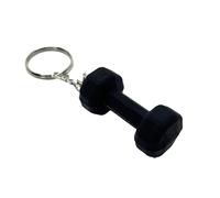 Generico Portachiavi con Manubri e Bilanciere | Novità Portachiavi Sportivo per Appassionati di Fitness | Unisex Adulto, Nero/Rosa