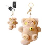 Genérico Portachiavi In Peluche Chat Porta Letto, Carrier Di Chat Carrier Carrier | Lucky Chat Animal Keychain, Pandental Toy Doll Keychain Giocattoli Per Auto, Zaino, Borsa, Marrone, Consulte