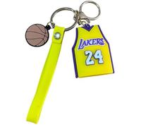 Generico Portachiavi lakers compatibile NBA maglia kobe giocatore basket con laccio sport gadget accessorio zaino idea regalo uomo donna bambino