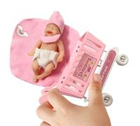 Generico Portachiavi,Mini Ciondolo In Silicone Di Bambola Neonato - Ciondolo Per Zaino - Per Bambine E Bambini Da 3+ Anni In Su, Feste Di Compleanno, Zaino, Cartella, Borsetta