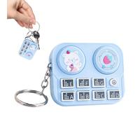 Generico Portachiavi Mini DJ con Tema Musicale,Chiave con Giradischi DJ | Riproduttore Portatile - Per Zaino Borsa Festa Viaggio Casa Ufficio Pendolari Scuola Aula