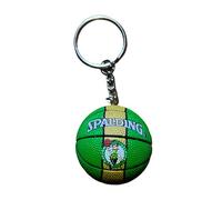 Generico PORTACHIAVI PALLA PALLACANESTRO COMPATIBILE CELTICS NBA BASKET SPORT GADGET ACCESSORIO ZAINO IDEA REGALO UOMO DONNA BAMBINO
