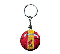 Generico PORTACHIAVI PALLA PALLACANESTRO COMPATIBILE MI HEAT NBA BASKET SPORT GADGET ACCESSORIO ZAINO IDEA REGALO UOMO DONNA BAMBINO