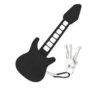 Genérico Portachiavi per chitarra - Realistico per chitarra iride, accessorio da appendere alla borsa a tema musicale, mini portachiavi per strumento, regalo per uomini e donne amanti della musica per