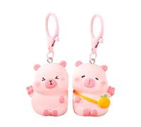 Genérico Portachiavi per coppia, ciondolo per coppie, divertente portachiavi per cartoni animati, decorazione per zaino giovani e adulti, Rosa, Consulte la descripción