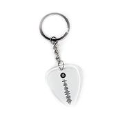 Generico Portachiavi Plettro Chitarra Spotify Personalizzato Spotify Code Music Codice Plexiglass Acrilica Idea Regalo Natale Compleanno Anniversario Festa Foto Nome Cantante Musica San Valentino