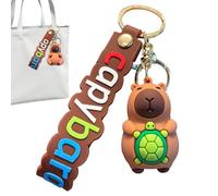 Generico portachiavicapibara - Giocattolo capibara in stile Buddha, ciondolo a forma di porcellino d' | Ciondolo animale da 6,6 cm, divertente portachiaviaccessorio capibara per borse, auto, port