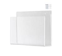 Generico Portadocumenti da Parete | Portadocumenti con Viti Include | Supporto Espositivo Brochure a Montaggio a Muro,Per Organizzare Carta, Posta, Lettere, Libri In Casa, Ufficio, Hotel