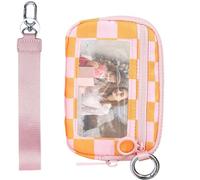 Generico Portafoglio femminile - portafoglio, portafoglio da 14 cm - carta compatta e luminosa e supporto di monete con finestra ID, impermeabile e robusto per viaggi, shopping e uso quotidiano