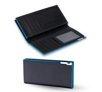 Generico Portafoglio Lungo Uomo - Elegante, Slim con Porta Soldi, Nostro Portafoglio Uomo Verticale e Capiente con Portatessere Uomo, Integrato per Lo Stile.
