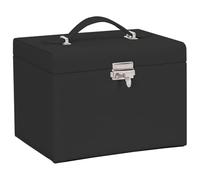 Generico Portagioie a 4 Strati con Specchio Bloccabile 22,5x17,5x16,5 cm,Salute e Bellezza,Pulizia e Cura dei Gioielli,Portagioie-4103561