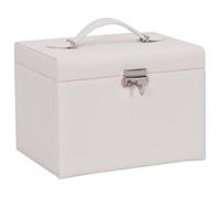 Generico Portagioie a 4 Strati con Specchio Bloccabile 22,5x17,5x16,5 cm,Salute e Bellezza,Pulizia e Cura dei Gioielli,Portagioie-4103560